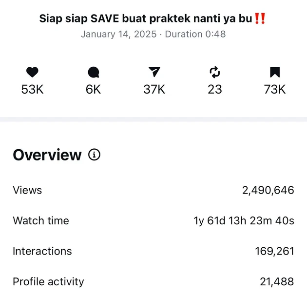 Engagement Instagram Diana — 1 konten