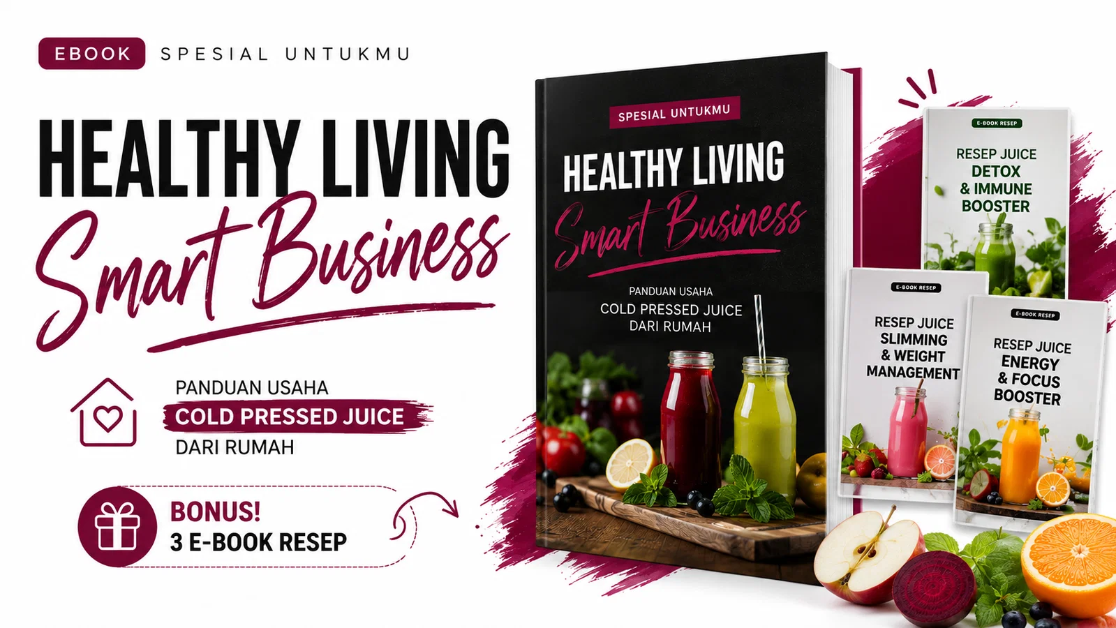 Healthy Living Smart Business e-book usaha juice rumahan