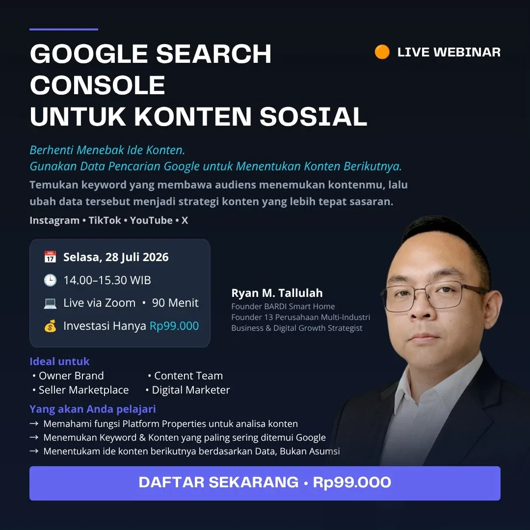 Google Search Console untuk Konten Sosial