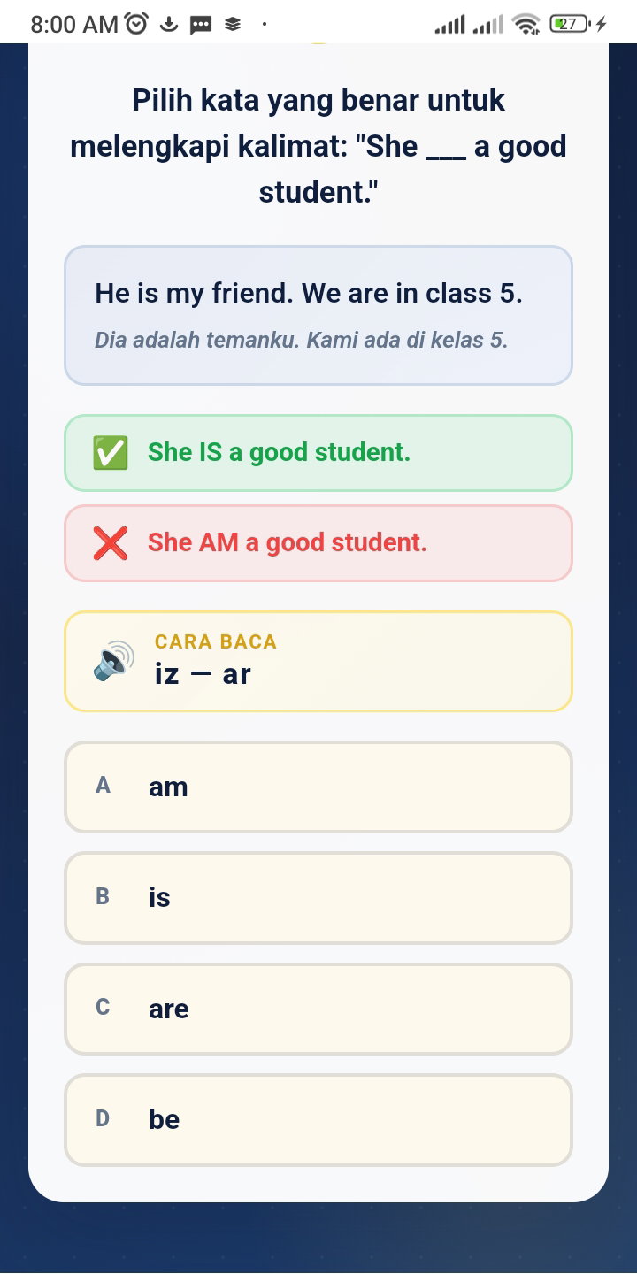 Contoh game edukasi hasil KniaWorld Prompt Generator