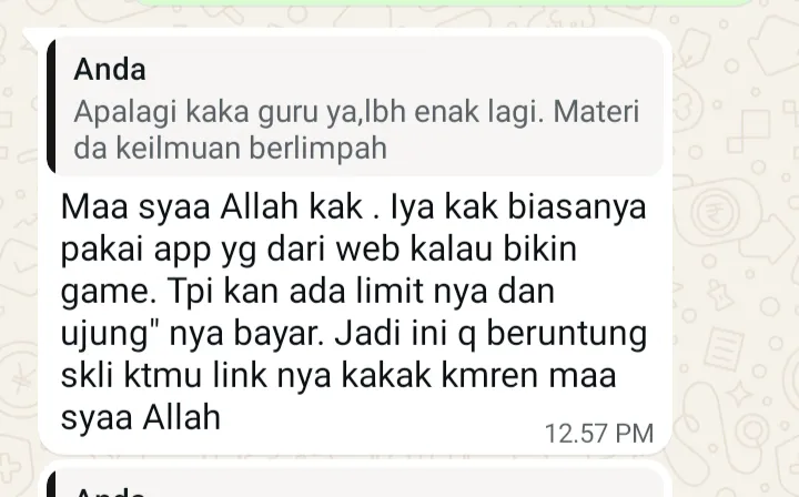 Testimoni pengguna KniaWorld Prompt Generator
