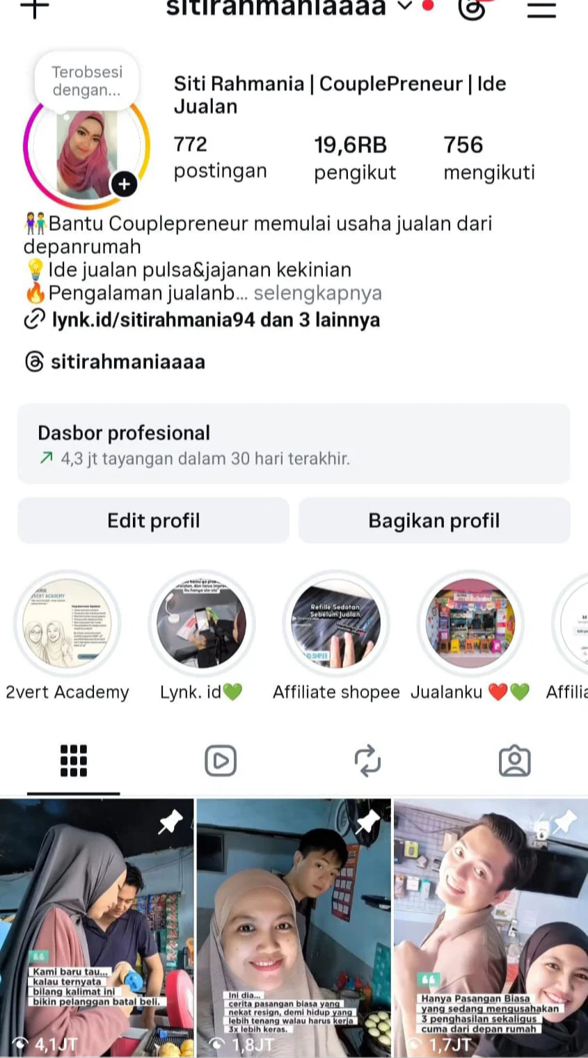 Followers Sesudah Gabung