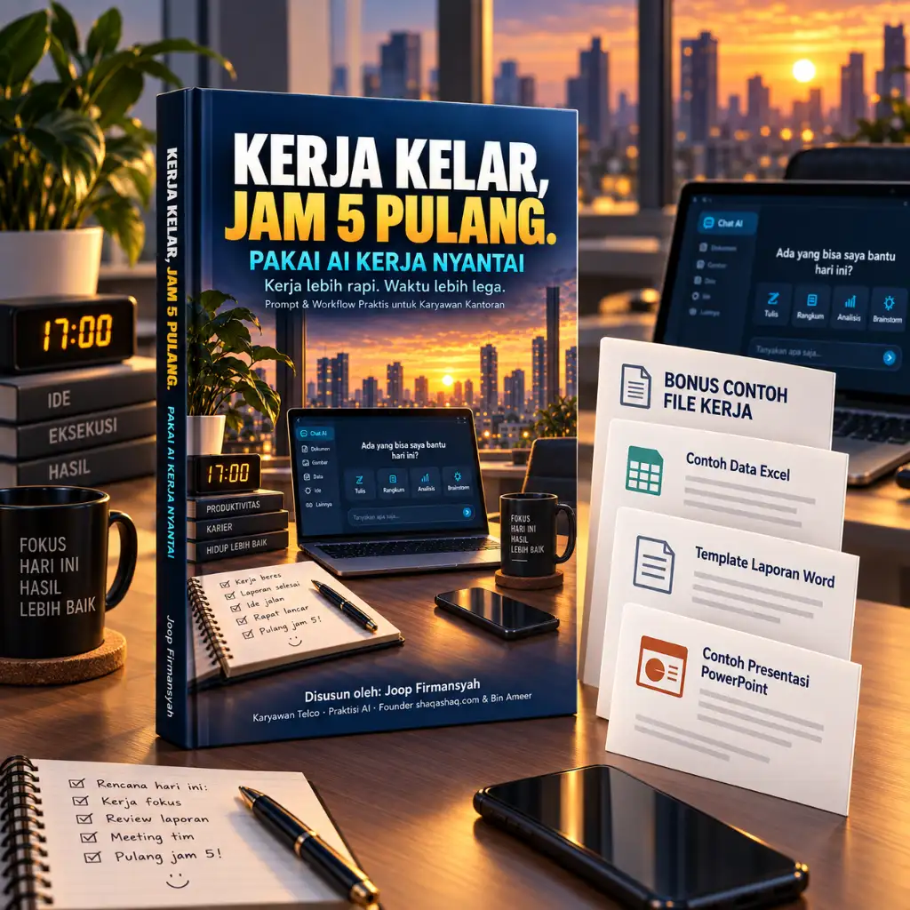 Kerja Kelar, Jam 5 Pulang — Paket Praktik dan bonus file kerja