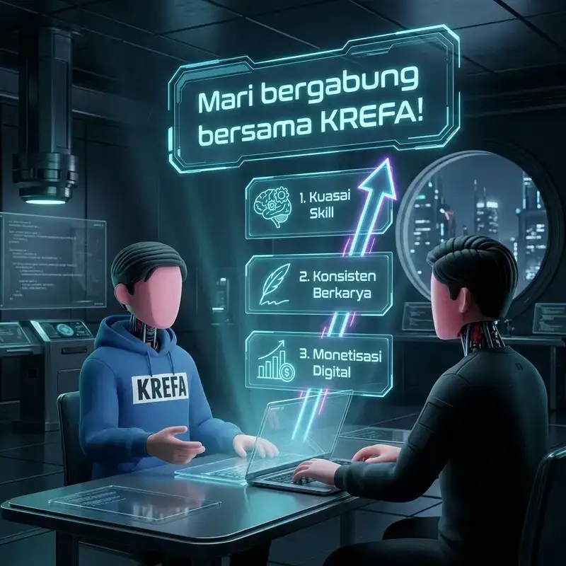 KREFA – Bikin Video Faceless Pakai AI