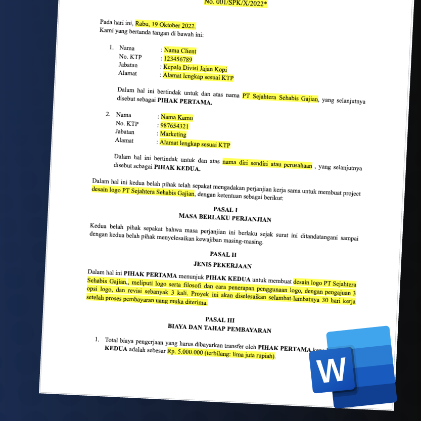 Surat Perjanjian Kerjasama