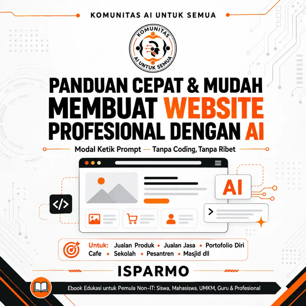 Ebook Panduan Cepat & Mudah Membuat Website Profesional dengan AI