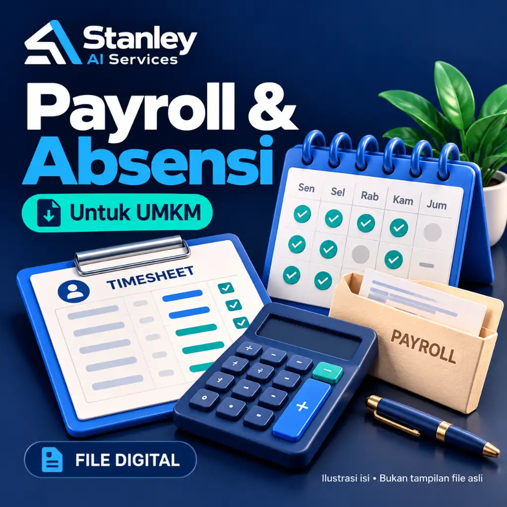 Cover Payroll & Absensi Sederhana untuk UMKM