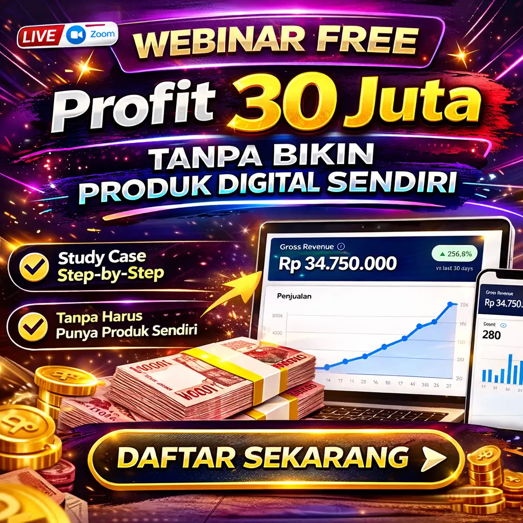 Webinar Free, Profit 30 juta