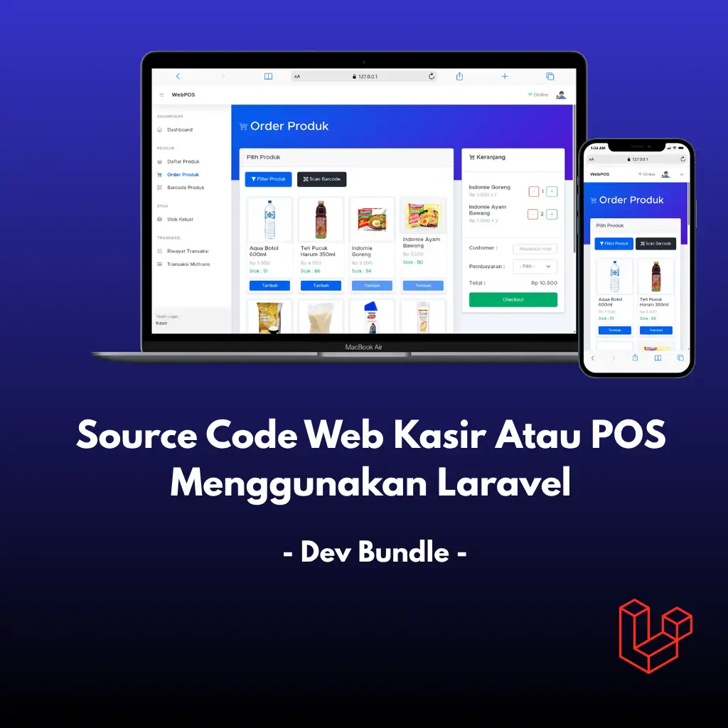 Preview produk Sistem Informasi Perpustakaan Dev Bundle