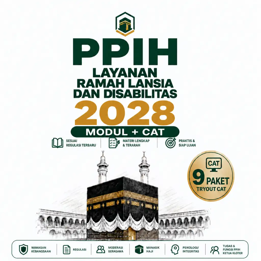 Modul Lengkap PPIH Layanan Transportasi 2028 + 9 Paket Tryout CAT