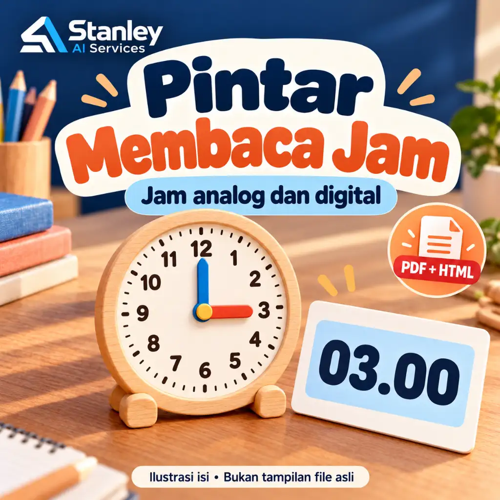 Cover Pintar Membaca Jam