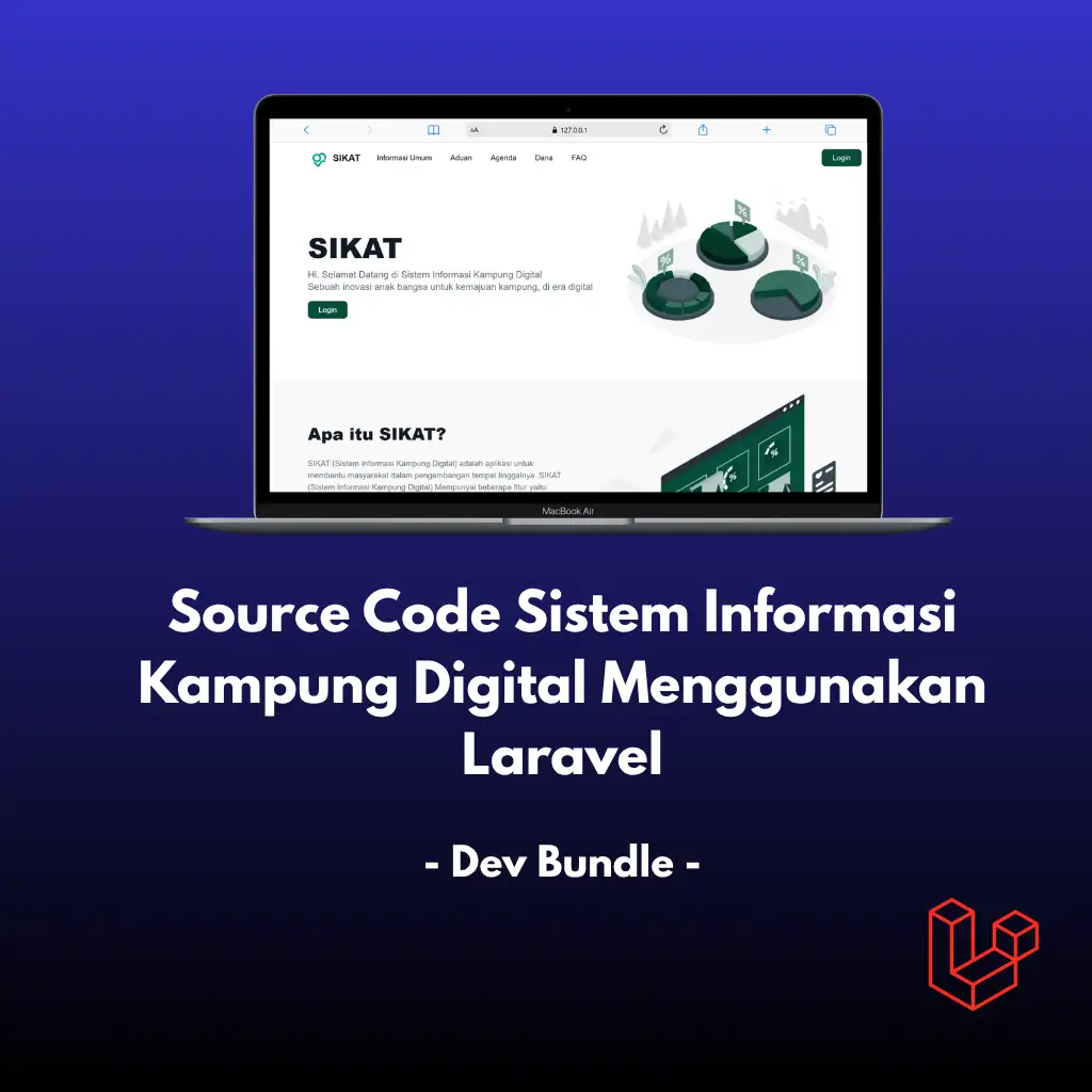 Preview produk Sistem Informasi Kampung Digital Dev Bundle