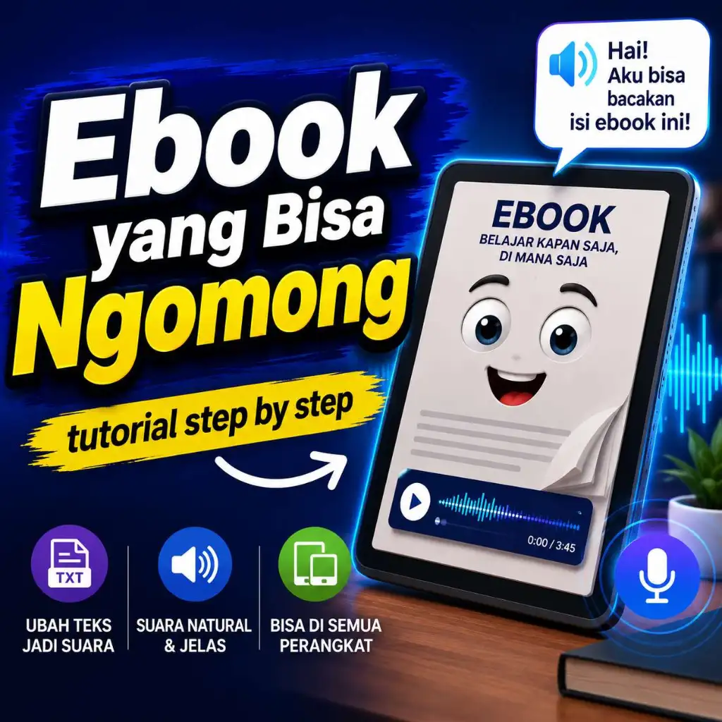 Bikin Ebook yang Bisa Ngomong dan Ngajak Nonton tanpa mengerti coding